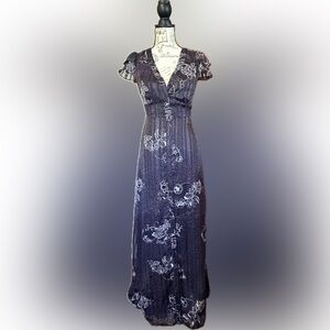 Elegant Black & White Floor Length Gown